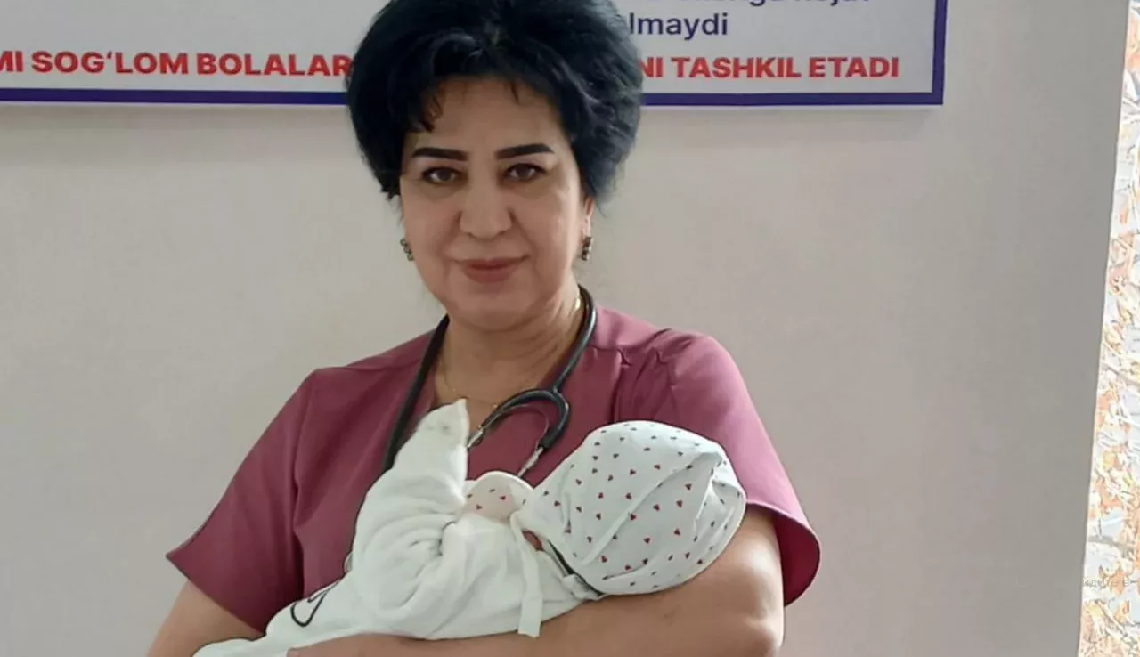 Toshkent viloyatida vazni 7 kilodan ziyod qizaloq tug‘ildi (video)