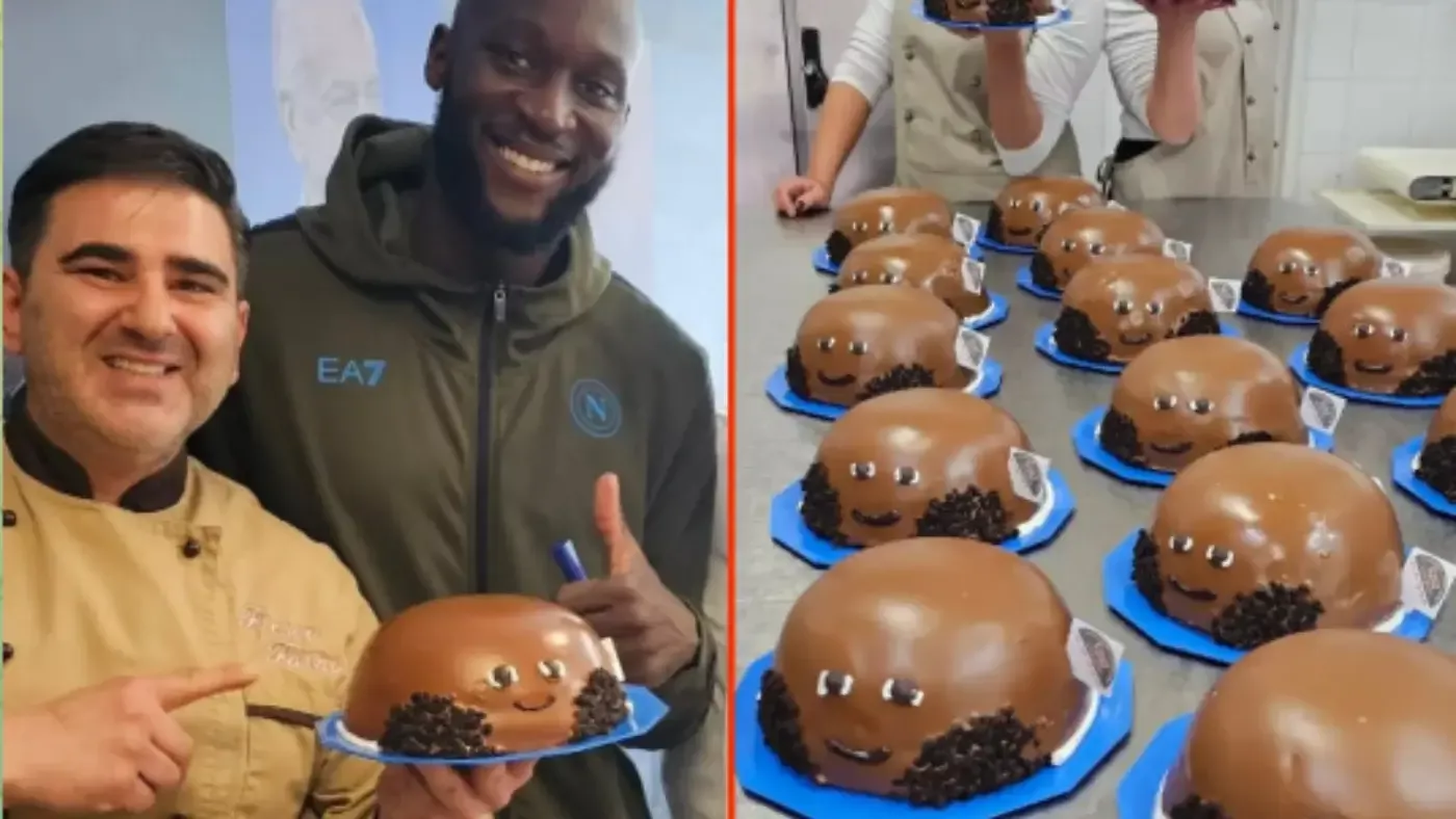 Romelu Lukakuga ajoyib sovg‘a – tort ko‘rinishidagi o‘zi! (video)