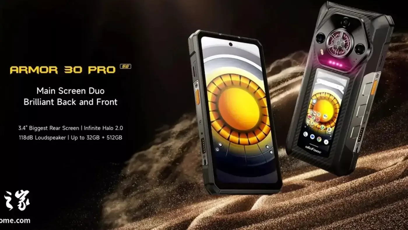 Ulefone Armor 30 Pro: Ikki ekranli va katta akkumulyatorli yangi himoyalangan smartfon