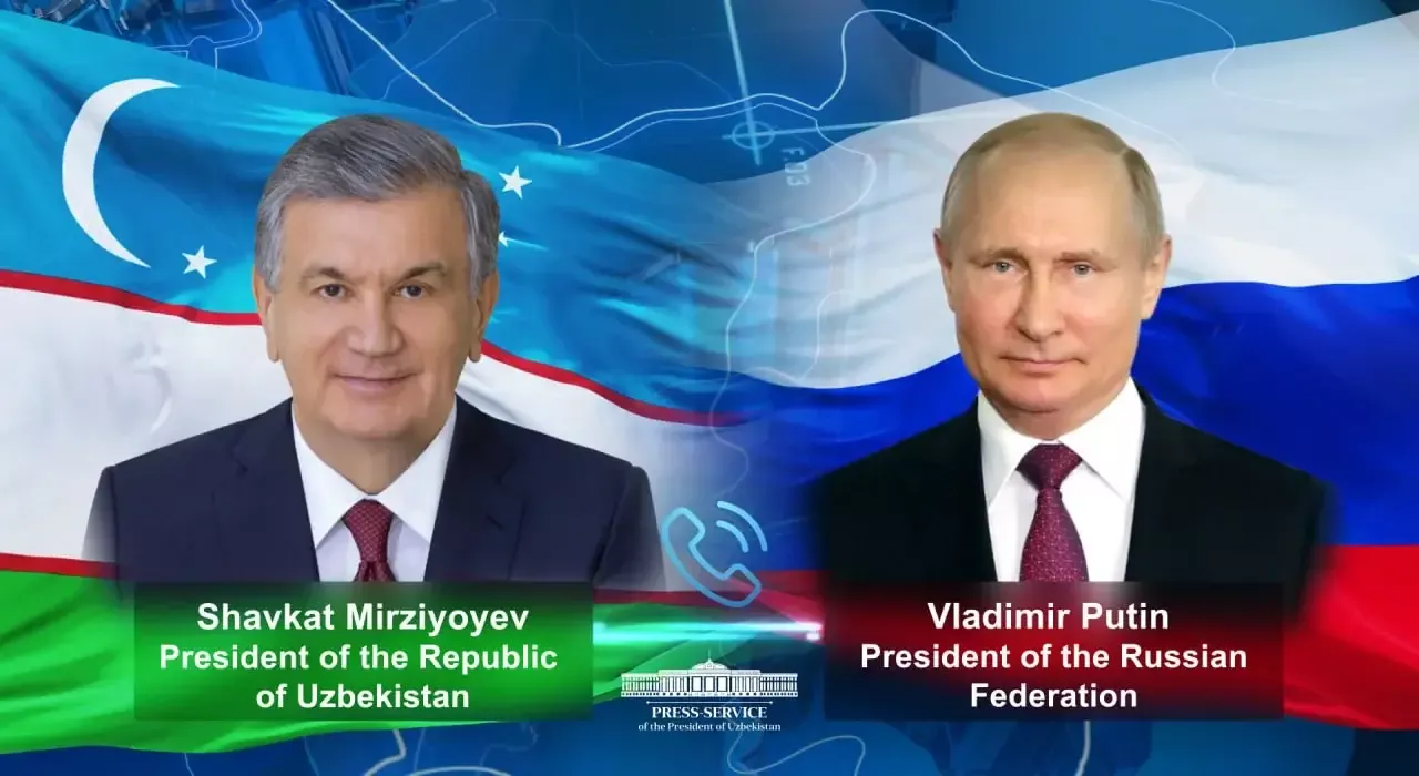 Mirziyoyev va Putin amaliy hamkorlikning dolzarb masalalarini muhokama qildi